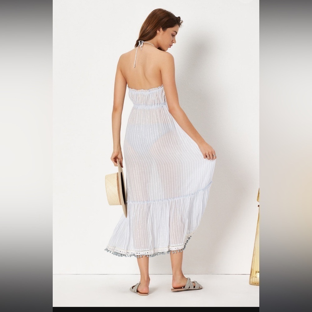Cecily Midi Dress in Dusty Blue Stripe
TULAROSA - Picture 2 of 4